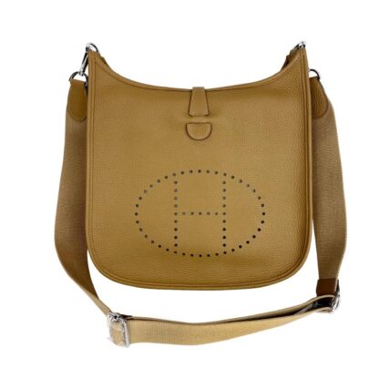 Trench H 29cm Grained Calfskin Leather Evelyn Shoulder Bag