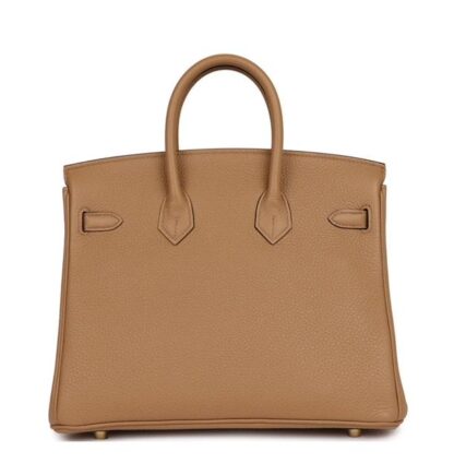 Nadine B25 Calfskin Togo Leather Handbag Chai GHW