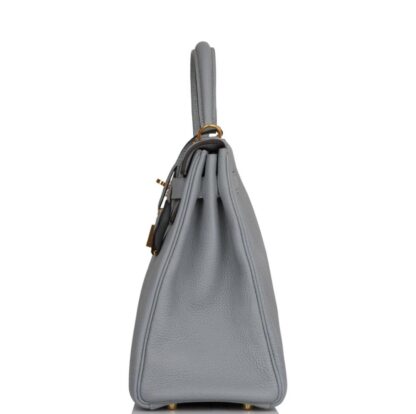 Nadine B K28 Bleu Glacier Togo Retourne Shoulder Bag GHW - Image 2