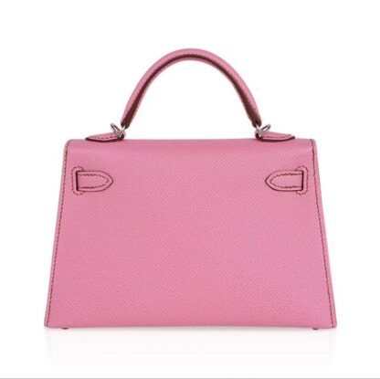 Nadine B K20 Small Mini Epsom Bubblegum Pink PHW Shoulder Bag