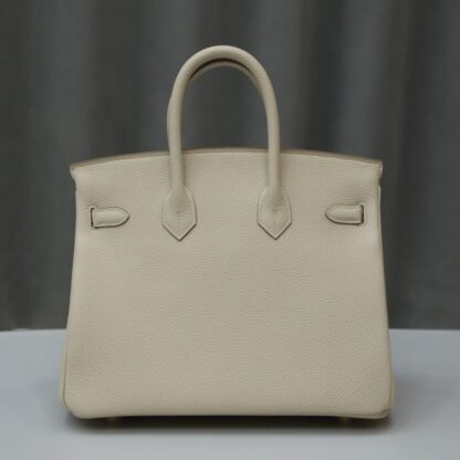 Nadine B25 Craie Togo Leather Handbag GHW
