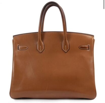Nadine B35 Barenia Fauve Handbag PHW