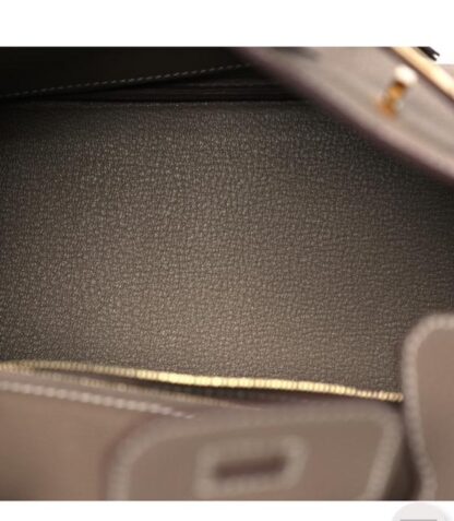 Nadine B25 Etoupe Togo Leather Handbag GHW - Image 3