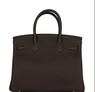 Nadine B35 Ebene Togo Handbag GHW