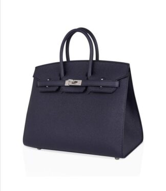 Nadine B25 Blue Indigo Epsom Sellier Handbag PHW