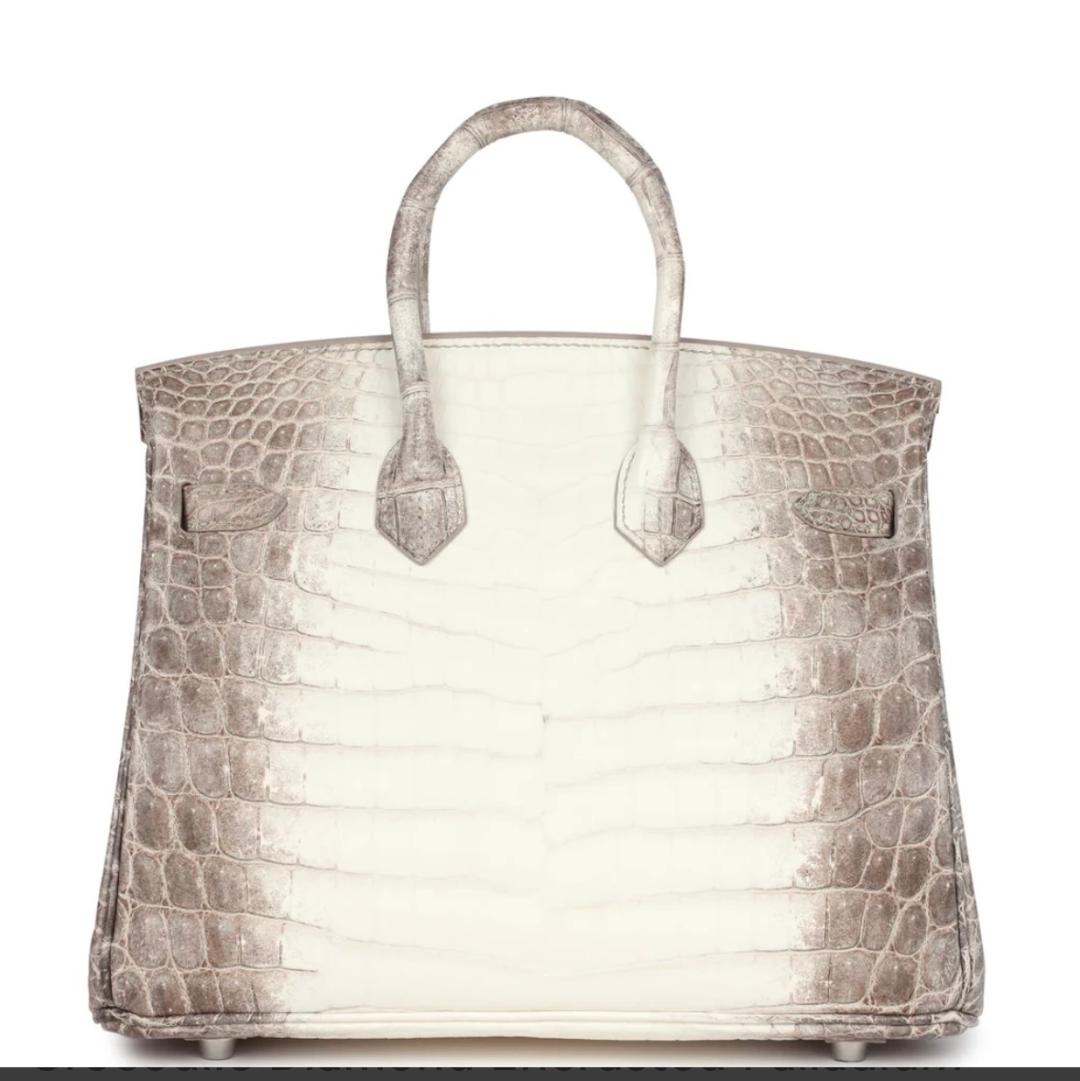 Nadine B25 Himalaya Crocodile Handbag PHW