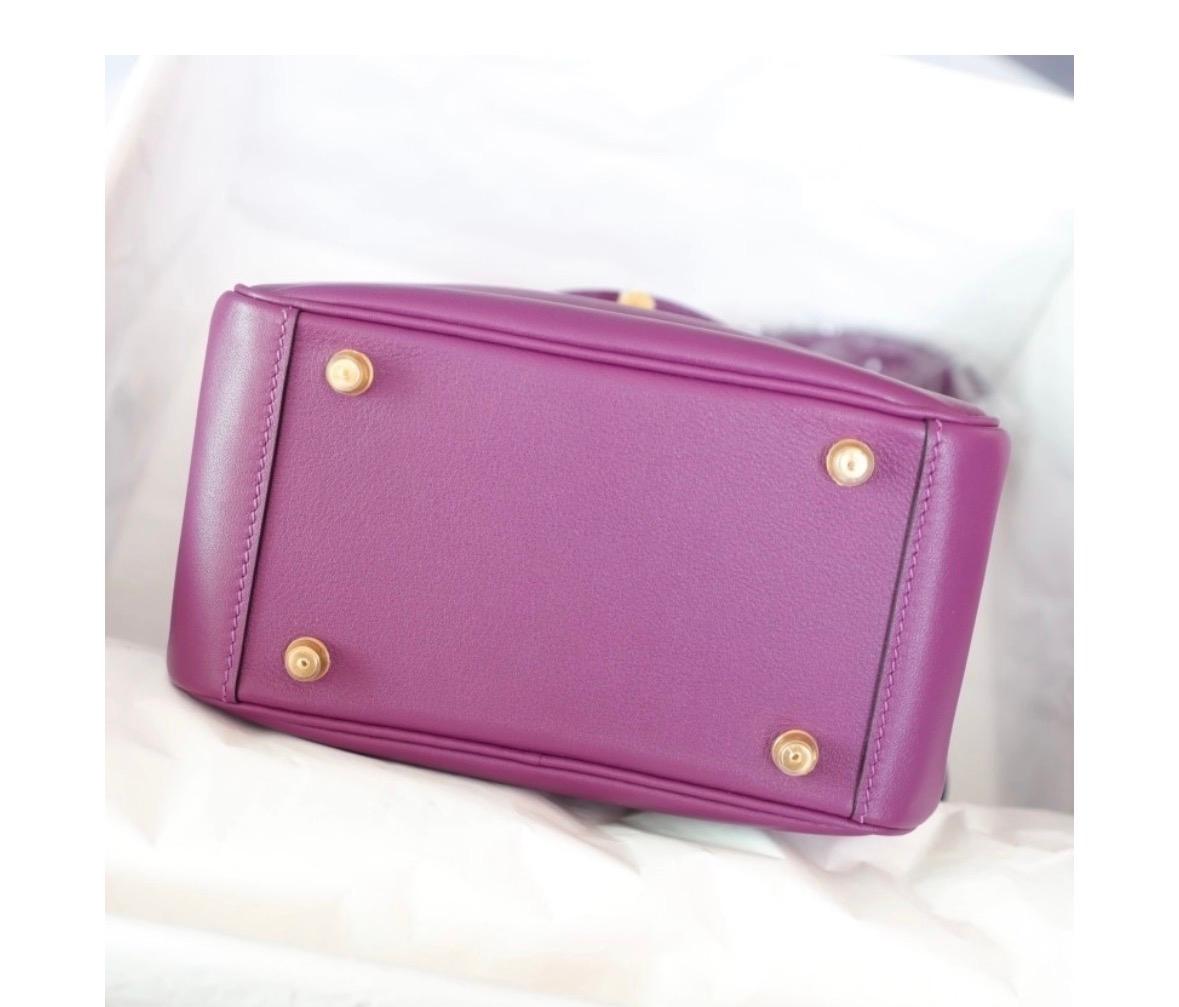 Nadine B Mini Lindy 20 Anemone Swift Handbag GHW - Image 2