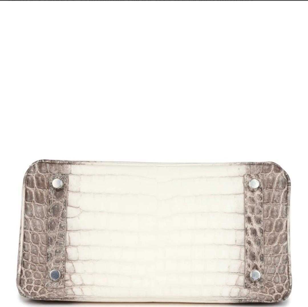 Nadine B25 Himalaya Crocodile Handbag PHW - Image 3