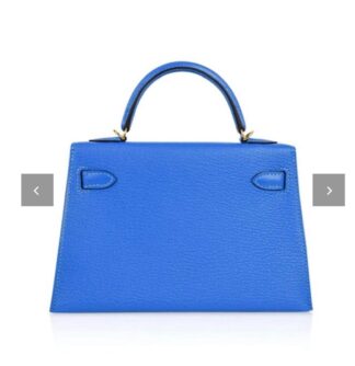 Nadine B K20 Mini Chevre Blue Hydra Handbag GHW