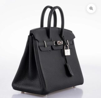 Nadine B25 Black Togo Handbag PHW