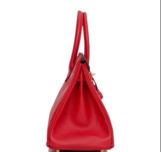 Nadine B30 Epsom Rouge Casaque Handbag GHW